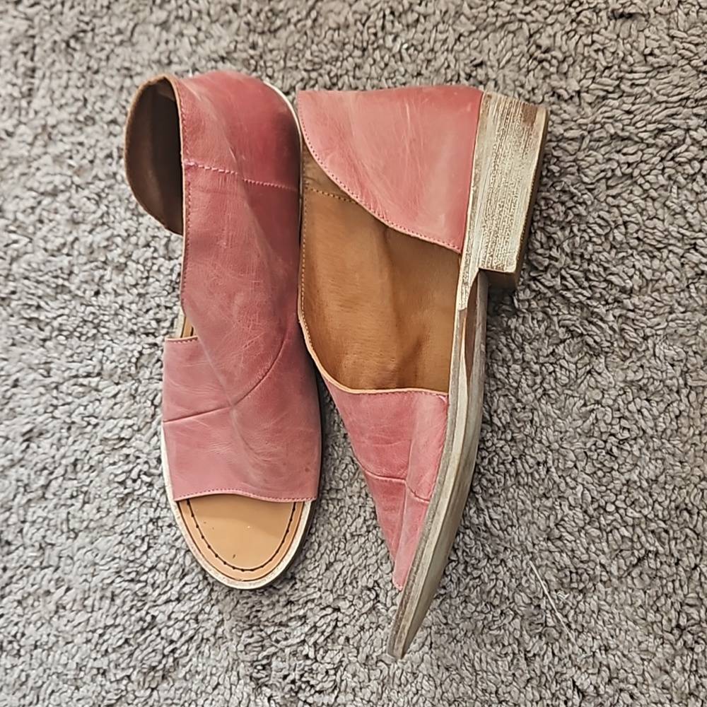 Free people, Mont Blanc, light pink sandles